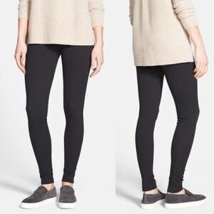 Vince Black Stretchy Twill Pull On Leggings